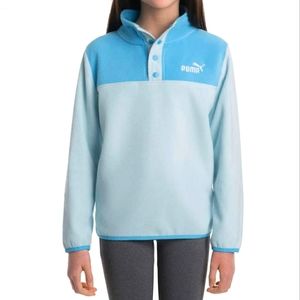 New Puma Fleece 1/4 zip Girl's Sweater Size Large